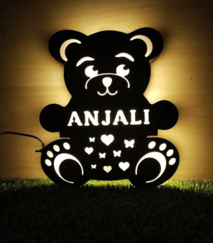 Panda Name with LED Light