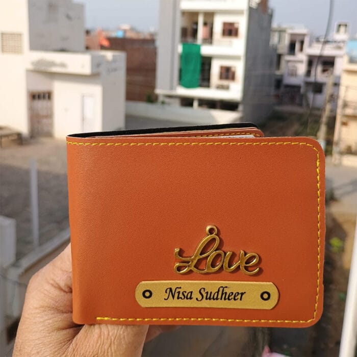 Personalized name wallet for men, crafted from premium materials, featuring custom name or initials for a unique and stylish accessory perfect for gifting.