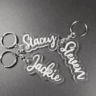 Acrylic Name Keychain - Personalized keychain featuring custom names, perfect for a thoughtful gift on any occasion.