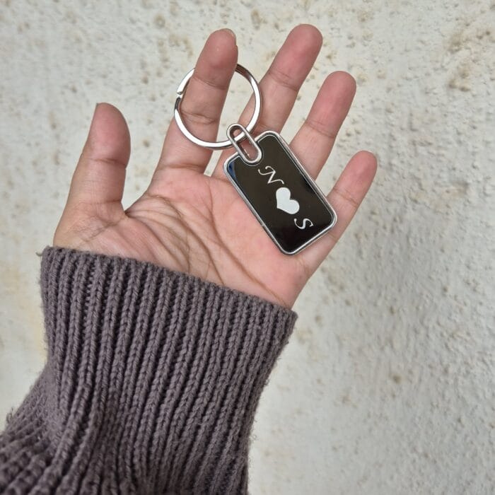 Personalized Metal Keychain with Name – Custom Engraved Keychain | Giftkadai.in