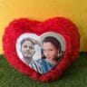 Wrap your love in a hug – Personalized Heart Shape Photo Pillow from giftkadai.in