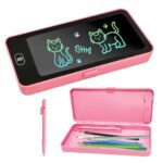 LCD writing pencil box with stylus for kids – multi-functional stationery case from GiftKadai.in