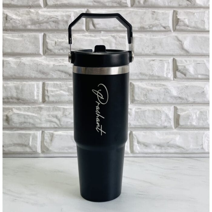 Personalised 890ml Vacuum Tumbler with Name – Insulated Flask for Hot & Cold Drinks