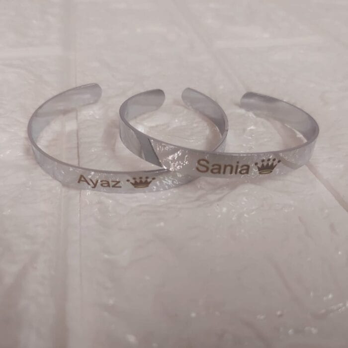 Personalized Name Kada Bracelet – Custom Engraved Kada with Free Size for Men and Women – Stylish Unisex Accessory