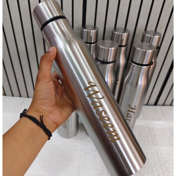 Personalised 1000ml Steel Bottle with Custom Name Printing – Hot & Cold Tumbler Gift India