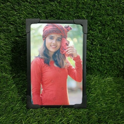 "Mini Plastic Frame with Direct Photo Print – Single Photo Gift by GiftKadai.in"