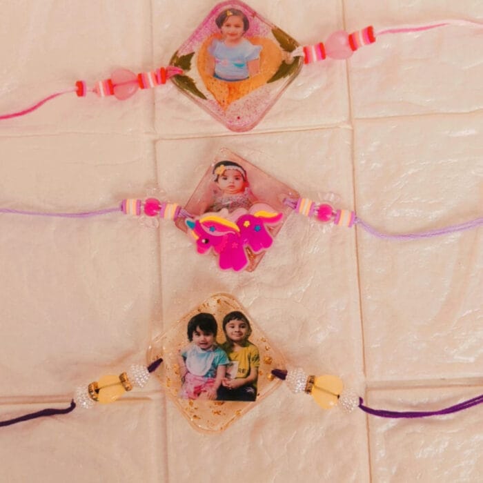 "Custom Picture Rakhi with Glass Dome Finish – GiftKadai.in"