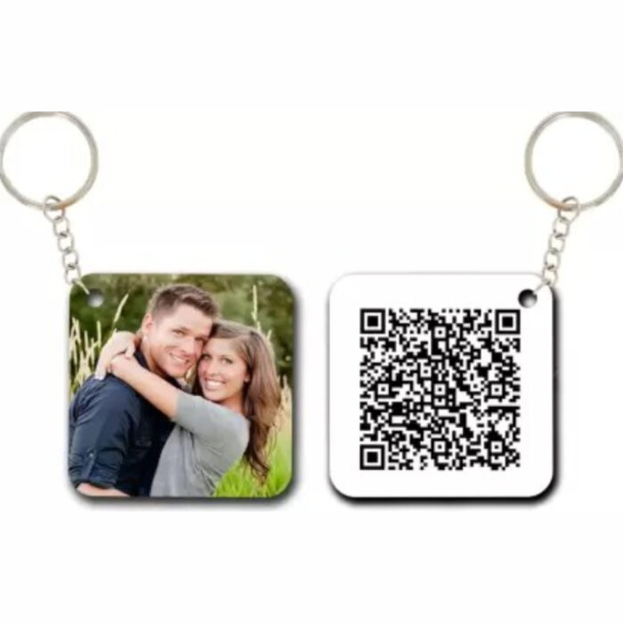 Personalized QR Code Keychain from GiftKadai.in – Custom Smart Gift with Name or Link