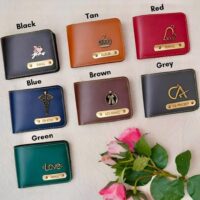 Personalised Couple Wallet with custom name, color and charm design – gift for couples, anniversaries, weddings and Valentine’s Day