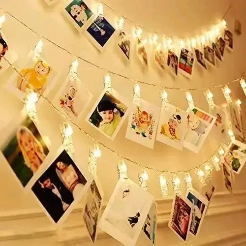 Personalised polaroid photo light set LED string lights with photos