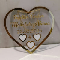 Personalised heart shape thumb print frame couple memory gift