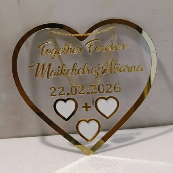 Personalised Heart Shape Thumb Print Frame