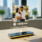 Spotify song frame with LED light personalised music gift