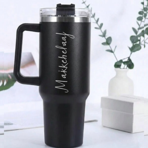 Handled Tumbler with Name (Large Capacity)