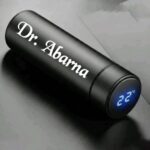 Temperature bottle with name personalised smart LED water bottle