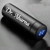 Temperature bottle with name personalised smart LED water bottle