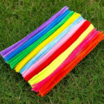 Chenille wires pipe cleaners for kids crafts assorted colours