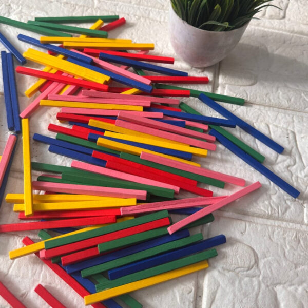 Colorful Wooden Sticks Play Set