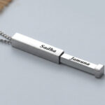 Hidden couple name chain personalised romantic jewellery gift