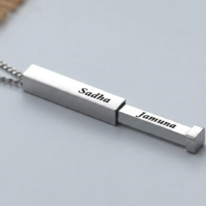 Hidden couple name chain personalised romantic jewellery gift