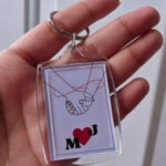 Personalised Spotify photo keychain with custom song and image