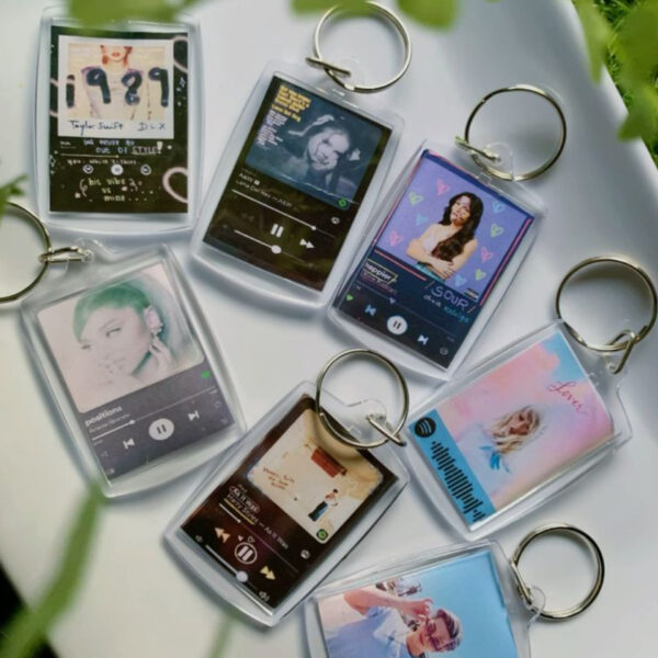Custom Spotify Keychain with Photo and Song