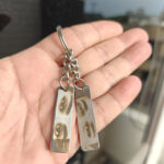 Personalised Couple Eye Keychain – Custom Eye Engraved Gift