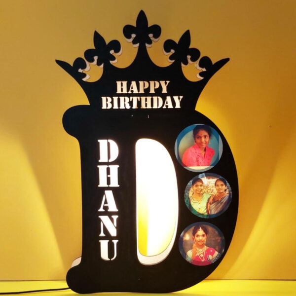 Alphabet LED Table Top with Photos