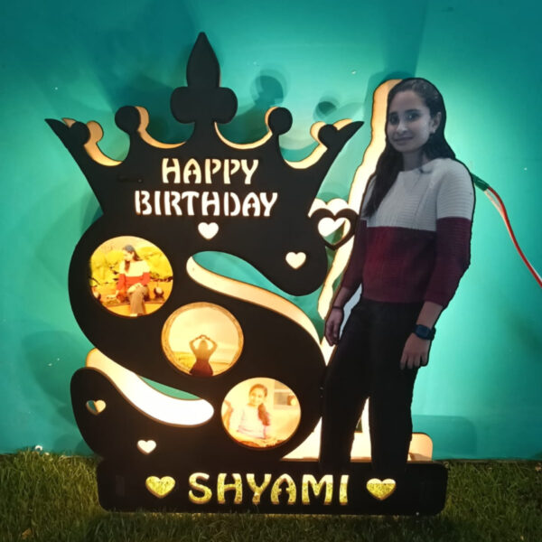 Alphabet LED Table Top with Photos - Personalised