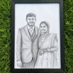 Digital Pencil Art Photo Frame