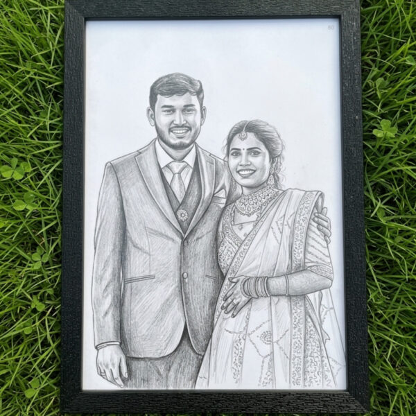 Digital Pencil Art Photo Frame
