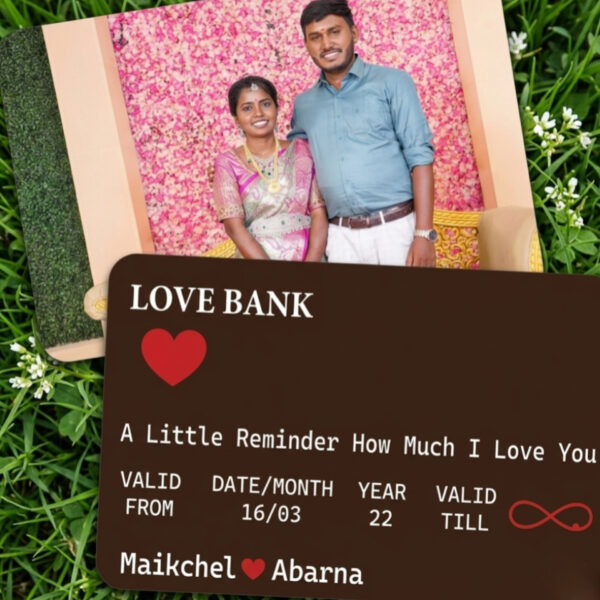 Love Bank Personalised Wallet Card