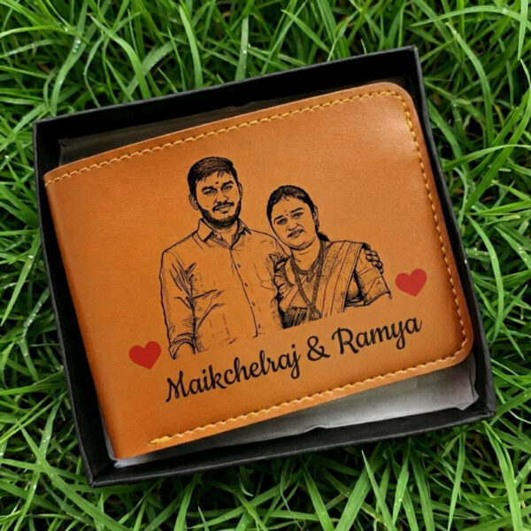 Personalised Sketch Wallet (Photo + Name)