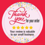 Thank You for Your Order – Review Stickers (Pack of 100)