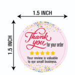 Thank You for Your Order – Review Stickers (Pack of 100) - Image 3